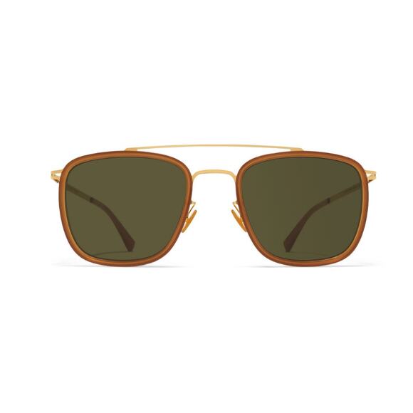 Mykita Men's Gold Brown Jeppe 6U79 Eyewear Sunglasses - Picture 8 of 10